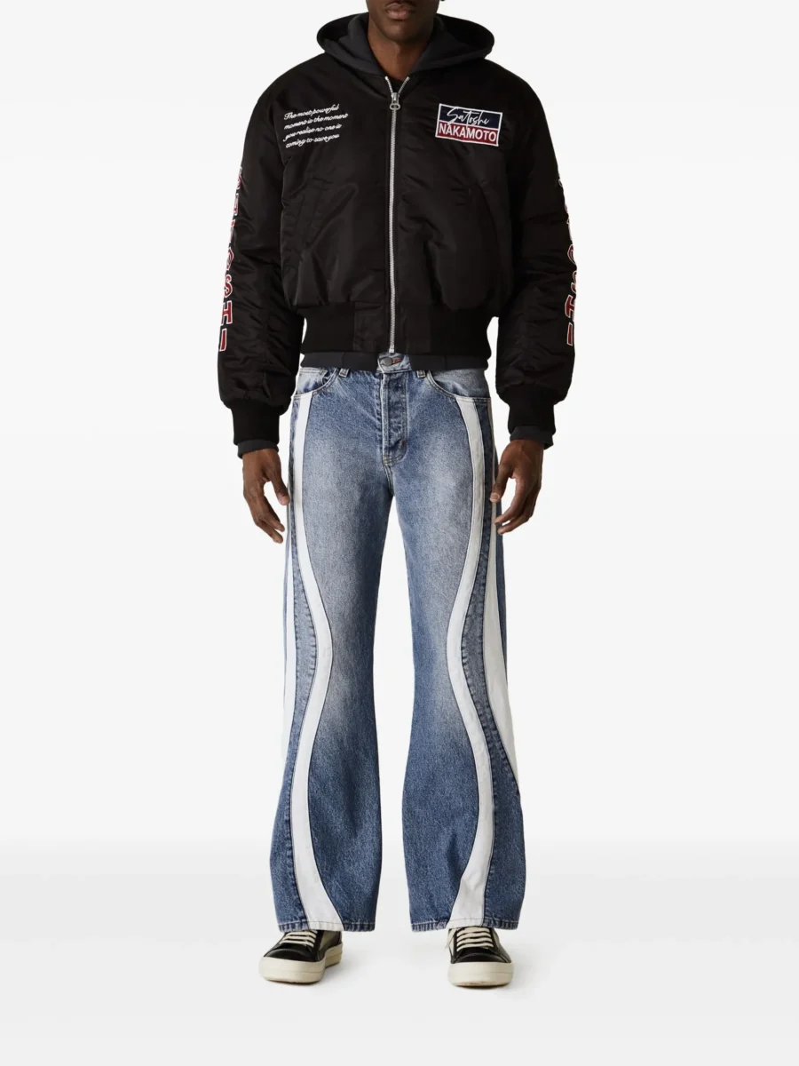 Satoshi Nakamoto Swirl Seam Jeans - Image 2
