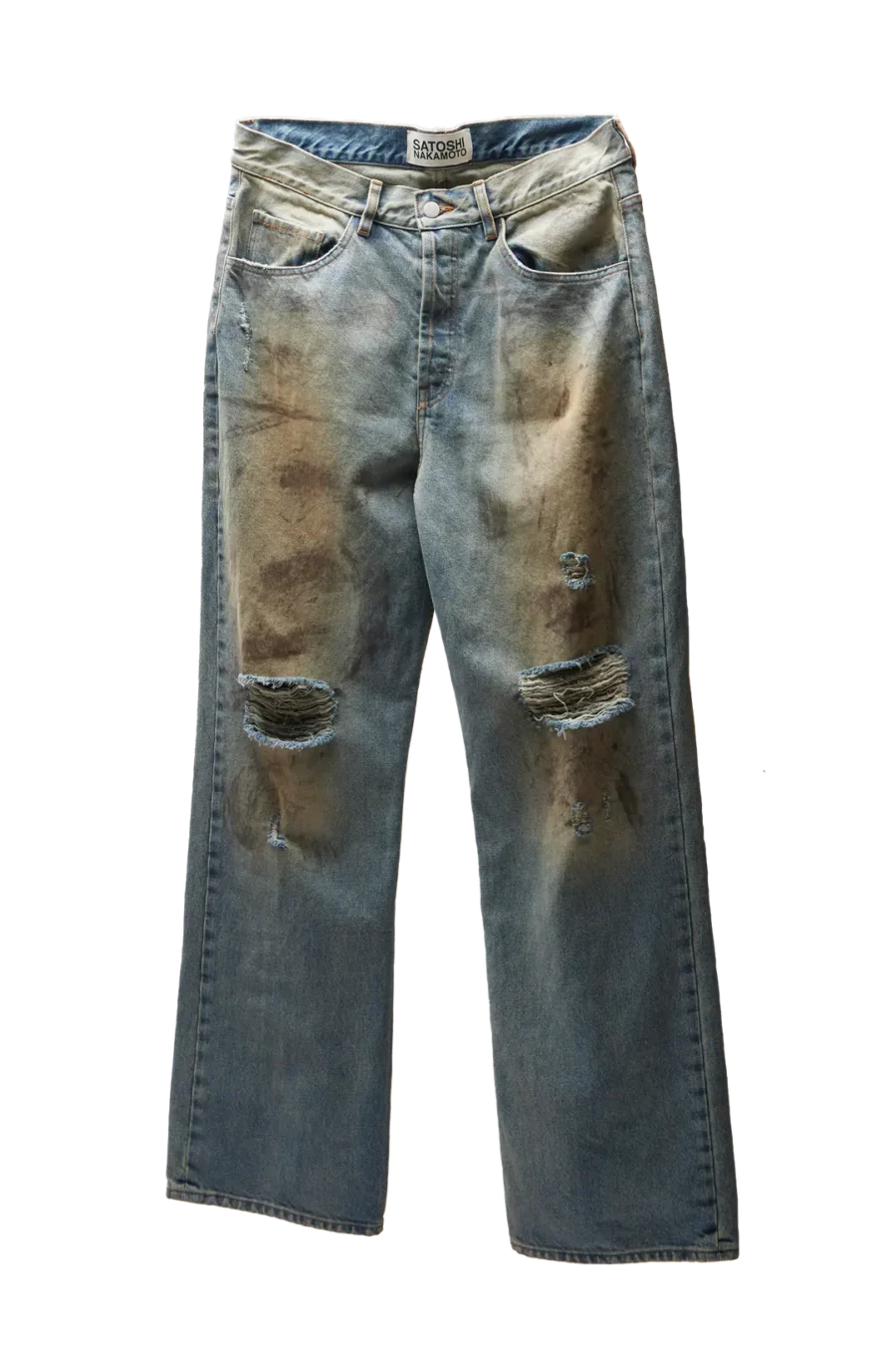 Satoshi Nakamoto Rutted Denim - Image 4